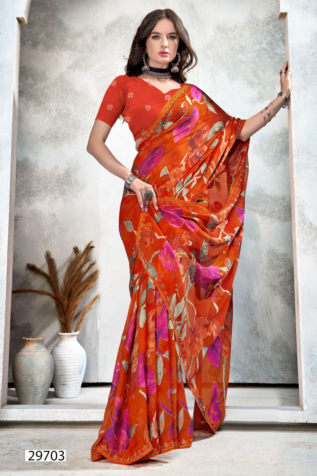 Manika Vol 2 By Vallabhi Swarovski Work Designer Sarees Wholesale Price In Surat